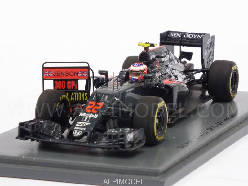 McLaren MP4/31 #22 GP Malaysia 2016 Jenson Button 300th GP by spark-model