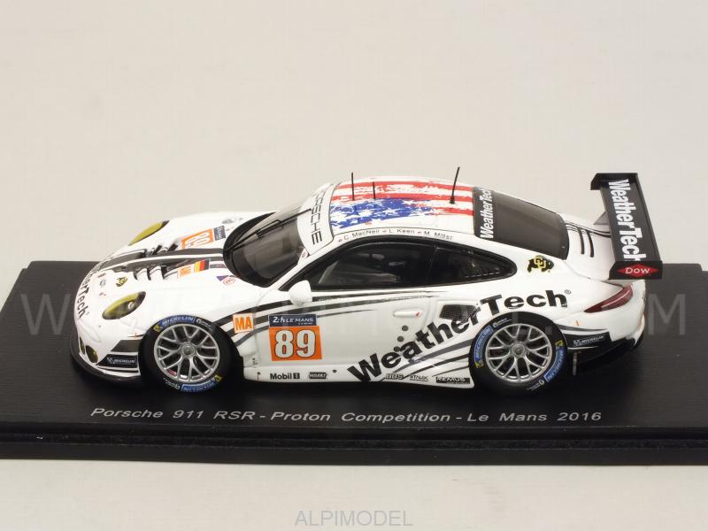 Porsche 911 RSR #89 Le Mans 2016 MacNeil -Keen - Miller - spark-model