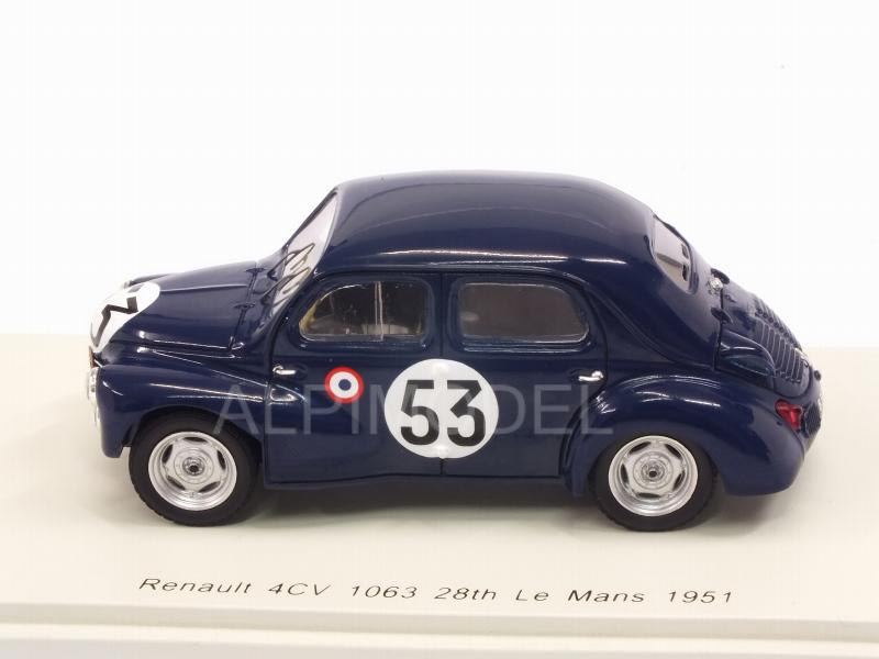Renault 4CV 1063 #53 Le Mans 1951 Vernet - Pairad - spark-model
