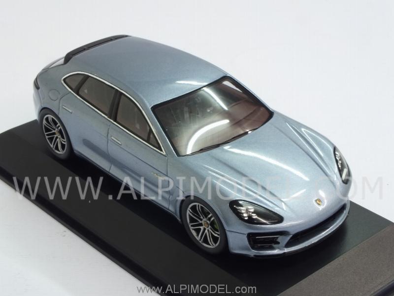 Porsche Panamera Sport Turismo 2014 (Light Blue Metallic) Porsche Promo - spark-model