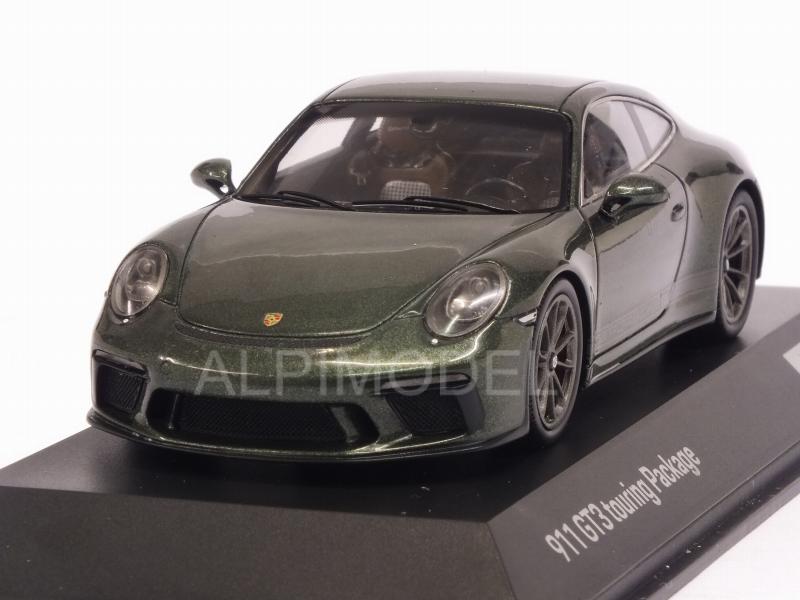 Porsche 911 Gt3 Touring Package (Metallic Dark Green) Porsche Promo by spark-model