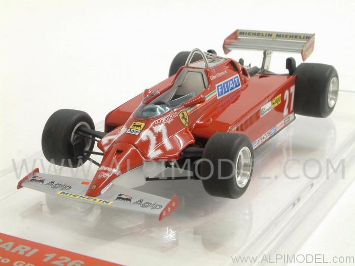 Ferrari 126 CK Winner GP Monaco 1981 Gilles Villeneuve (Limited Edition 213pcs.) by tameo