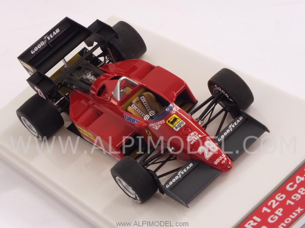 Ferrari 126 C4-M2 #28 GP Europa 1984 Rene' Arnoux  (HQ Metal model) - tameo