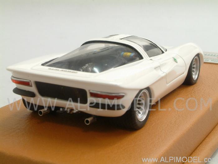 Alfa Romeo 33 Coupe Prototipo Speciale Paris Autoshow 1969 (White) Limited Ed. 60pcs. - tecnomodel