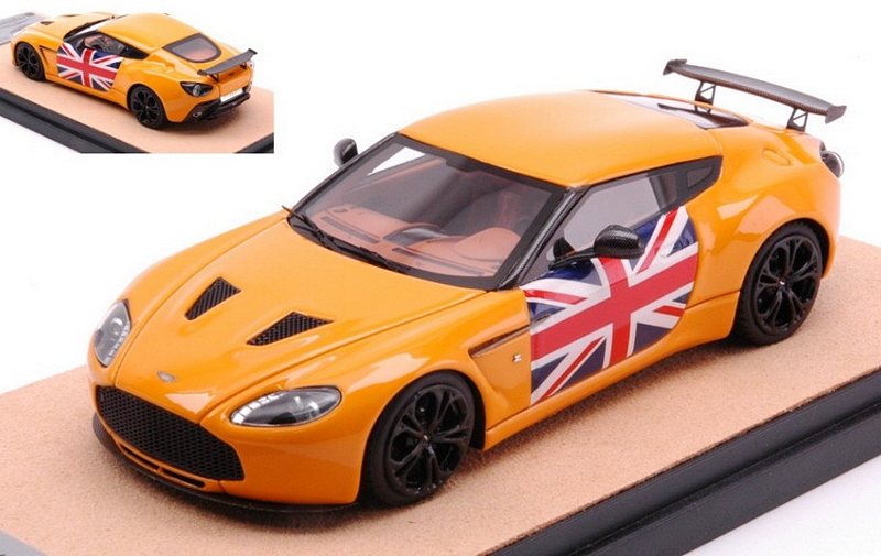 Aston Martin V12 Zagato 2012 (Gloss Orange/Flag)  Lim.Ed.10pcs by tecnomodel