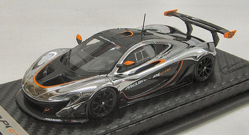 McLaren P1 GTR Race Version (Chrome/Gloss Black) by tecnomodel