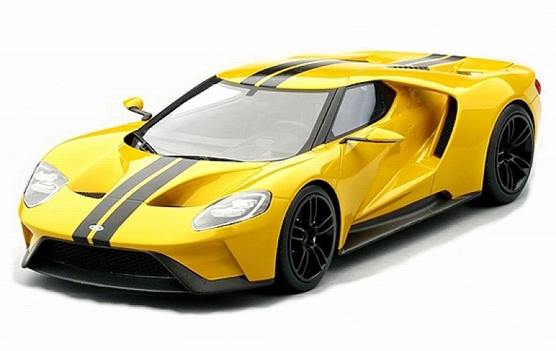 Ford GT Triple Yellow Los Angeles 2015 Top Speed Edition by true-scale-miniatures