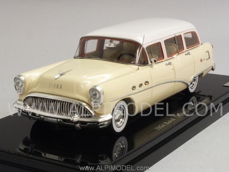 Buick Century Estate Wagon 1954 (Tan/White) by true-scale-miniatures