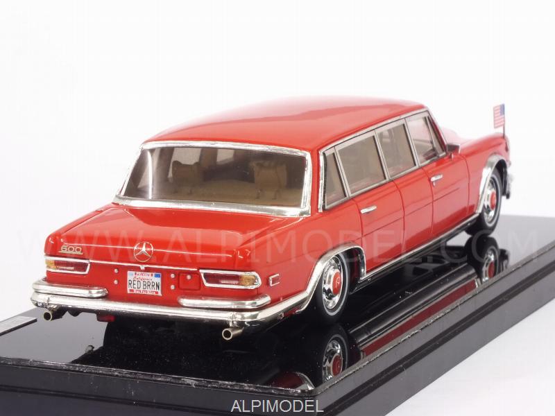 Mercedes 600 Pullman 1972 Red Baron - Hilton Family - true-scale-miniatures