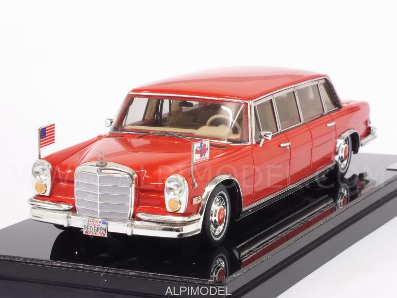 Mercedes 600 Pullman 1972 Red Baron - Hilton Family by true-scale-miniatures