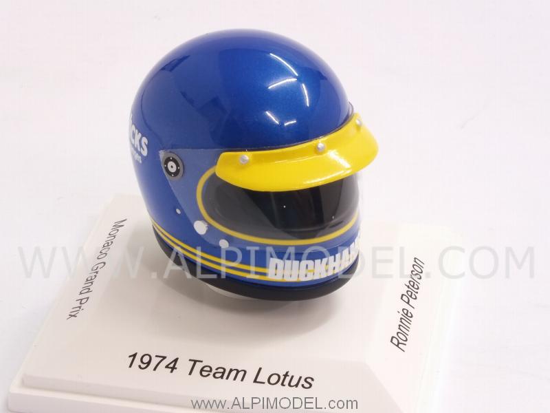 Helmet Team Lotus Formula 1 1974 Ronnie Peterson (1/8 scale - 3cm) - true-scale-miniatures