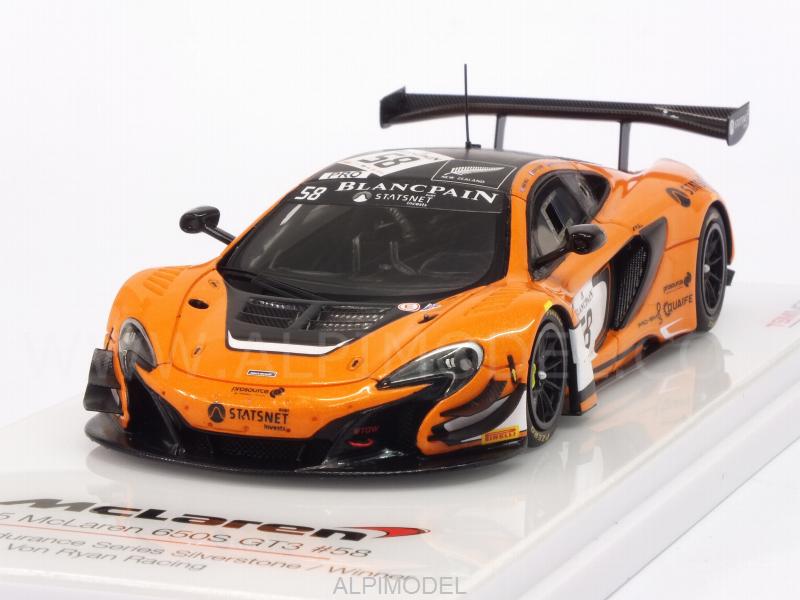McLaren 650S GT3 Von Ryan Racing #58 Winner Blancpain Endurance Silverstone 2015 by true-scale-miniatures