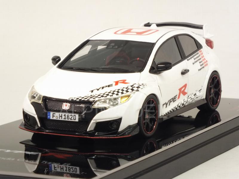 Honda Civic Type R 2016 Five European Tracks Front-wheel Drive Record by true-scale-miniatures