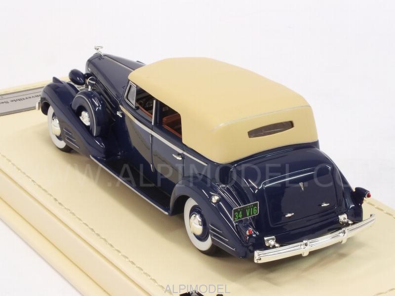 Cadillac V16 Convertible Sedan 1934 (Dark Blue) - true-scale-miniatures