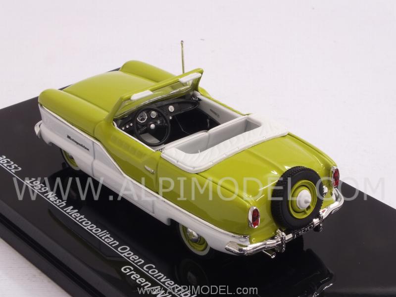 Nash Metropolitan Convertible 1959 (Green/White) - vitesse