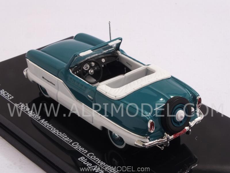 Nash Metropolitan Convertible 1959 (Turquoise/White) - vitesse