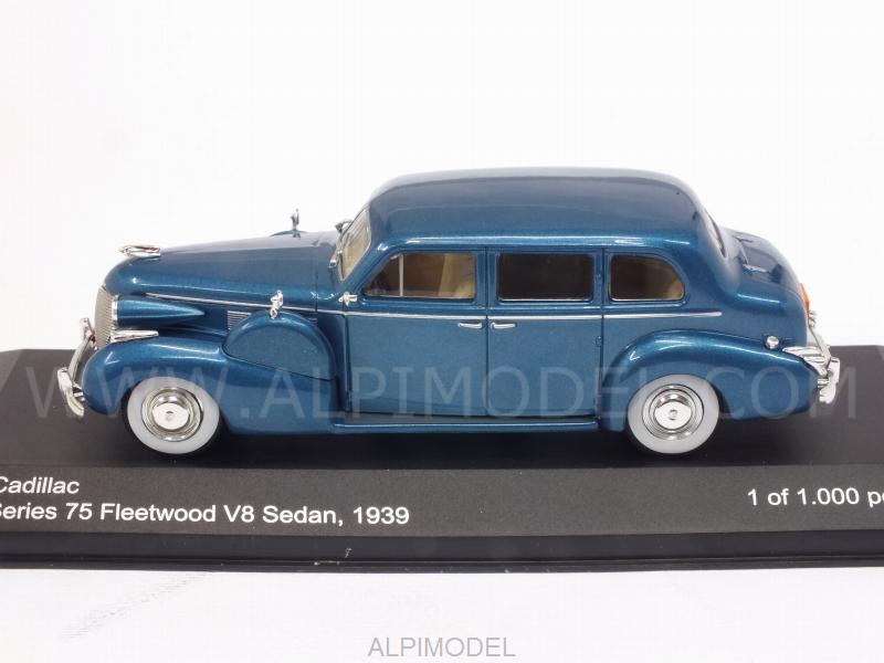 Cadillac Series 75 Fleetwood V8 Sedan 1939 (Blue Metallic) - whitebox