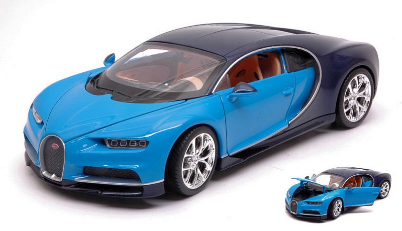 Bugatti Chiron Light (Blue/Dark Blue) by welly