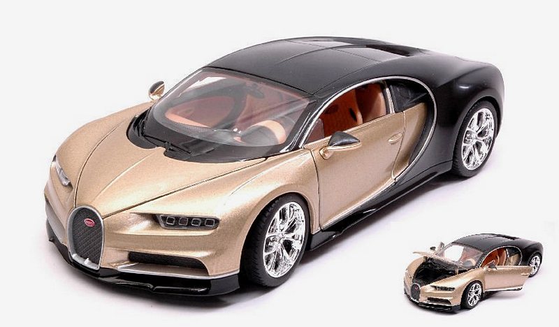 Bugatti Chiron Gold Black by welly