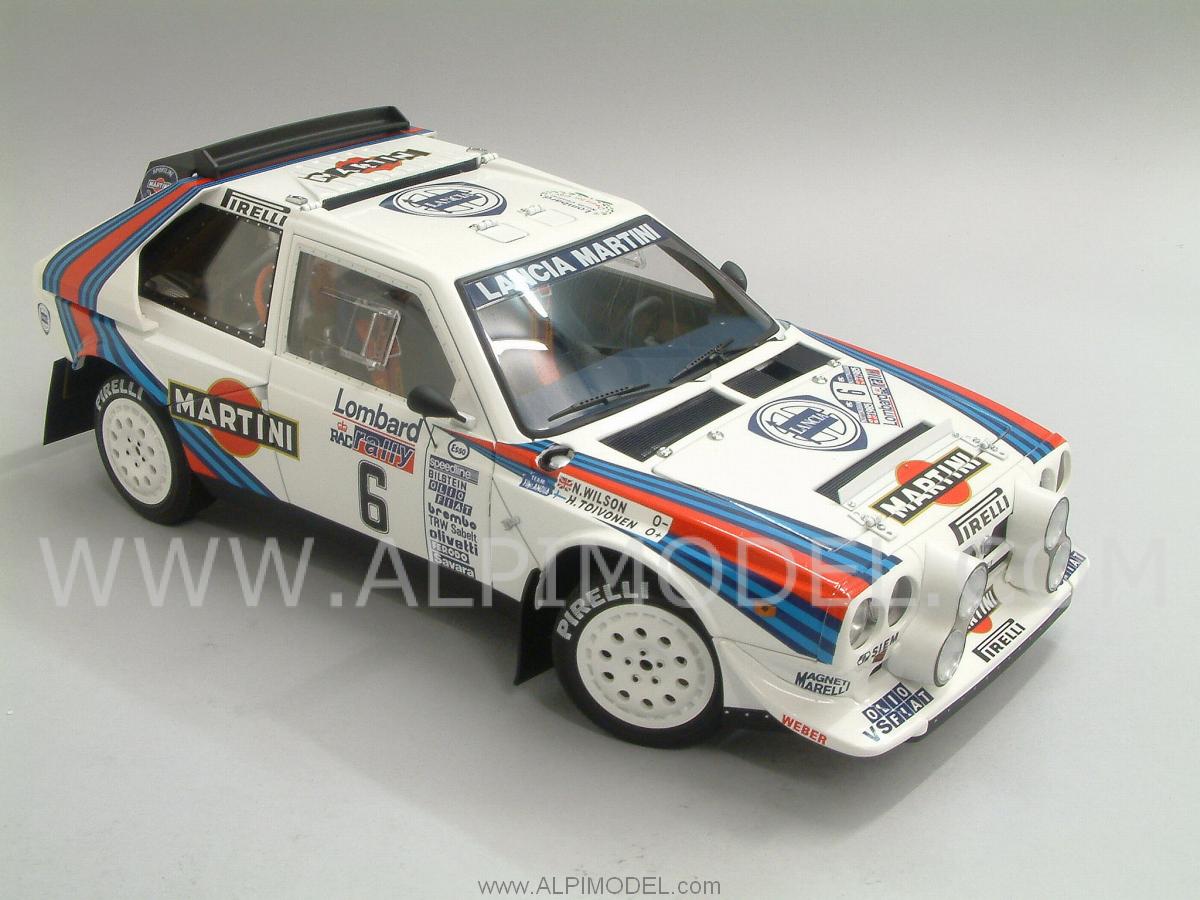 Lancia Delta S4 Martini #6 Winner RAC Lombard Rally 1985 Toivonen - Wilson by auto-art