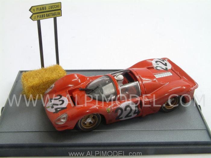 Ferrari 330 P4 #224 Targa Florio 1967 Nino Vaccarella diorama (update model) by brumm