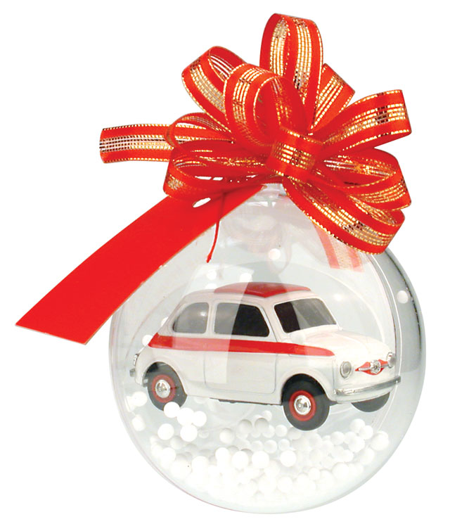 Brums Christmas 2005 tree ball No.2 - Fiat 500 (White) by brumm