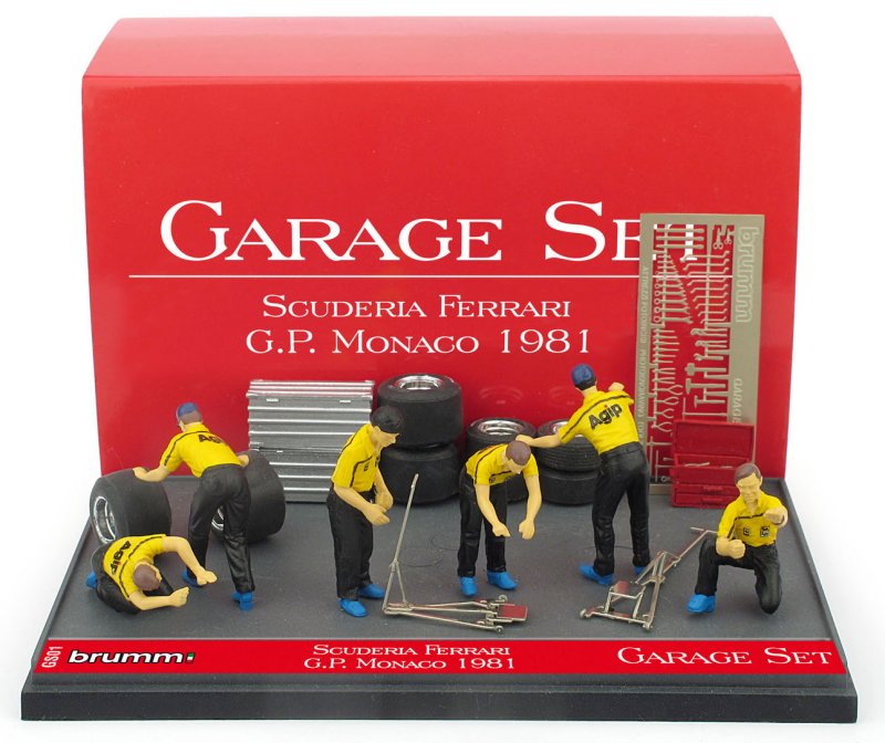 Ferrari Garage Set - Scuderia Ferrari GP Monaco 1981 by brumm