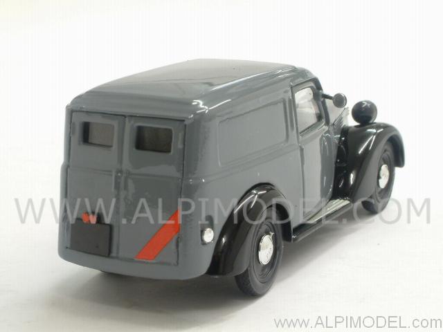 Fiat 1100E furgone 1947 (Grey/Black) (New Model) by brumm