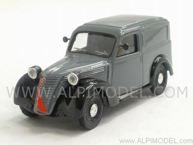 Fiat 1100E furgone 1947 (Grey/Black) (New Model) by brumm
