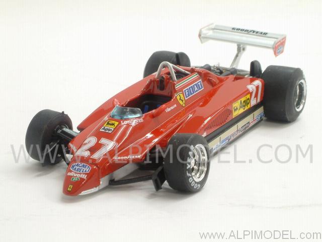 Ferrari 126 C2 G.villeneuve 1982 N.27 2nd S.marino Gp 1:43 by brumm