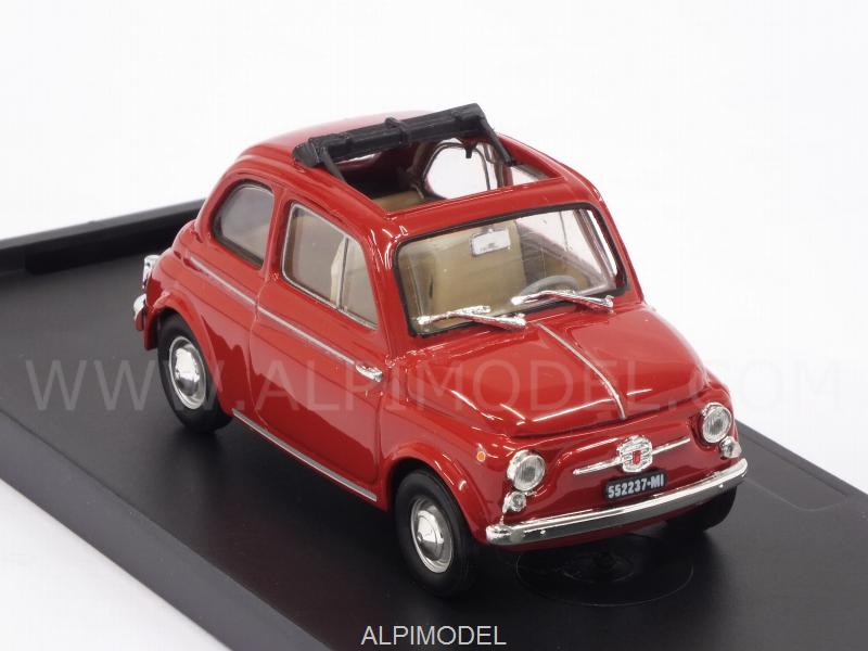 Fiat 500D aperta 1960-1965 (Rosso Medio) (update model) by brumm