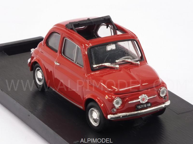 Fiat 500F aperta 1965-1972 (Rosso Medio) (update model) by brumm