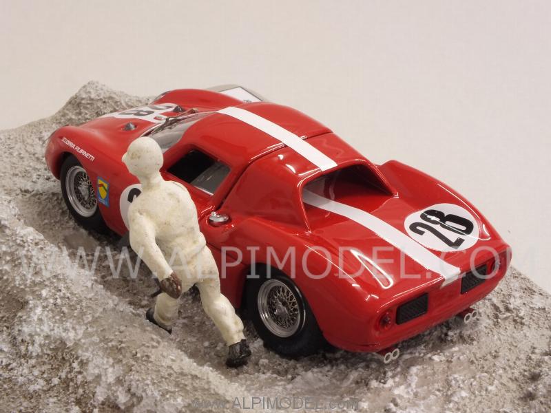 Ferrari 250 LM #28 Le Mans Test 1965 Spoerry - Boller (diorama) by best-model