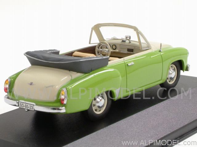 Wartburg 311 Open Convertible 1959 (Green/White) by ist-models