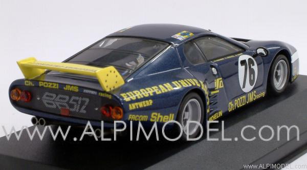 Ferrari BB512 #76 Le Mans 1980 Dieudonne - Xhenceval - Regout by ixo-models