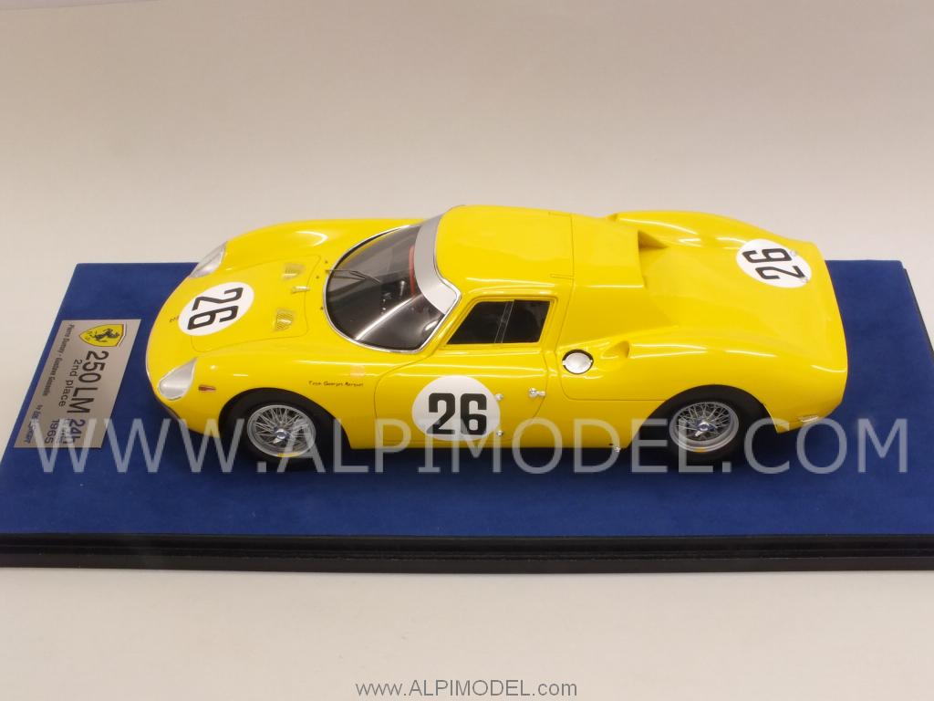 Ferrari 250 (275) LM #26 Le Mans 1965 Dumay - Gosselin  (with display case/con vetrinetta) by looksmart