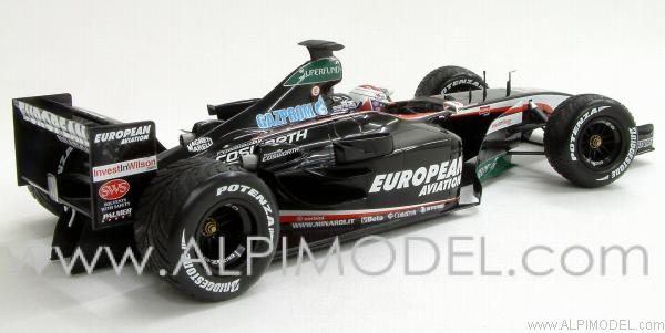 Minardi European Cosworth PS03 GP Brasil 2003 rain tyres - Jos Verstappen by minichamps