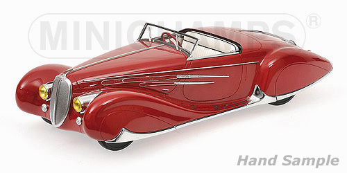 Delahaye Type 165 Cabriolet 1939 Red 1/18 by minichamps