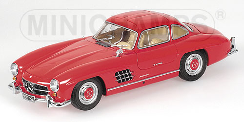 Mercedes 300 SL Gullwing 1954 Red by minichamps