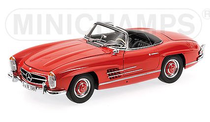 Mercedes 300 SL Roadster 1957 Red by minichamps