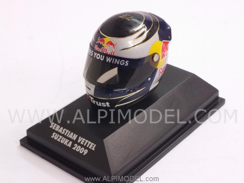Helmet Sebastian Vettel Suzuka 2009  (1/8 scale - 3cm) by minichamps