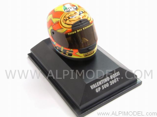 Helmet AGV World Champion GP 500 2001 Valentino Rossi  (1/8 scale - 3cm) by minichamps