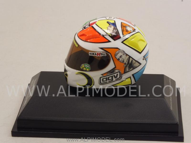 Helmet  AGV  MotoGP Mugello 2006 Valentino Rossi  (1/8 scale - 3cm) by minichamps