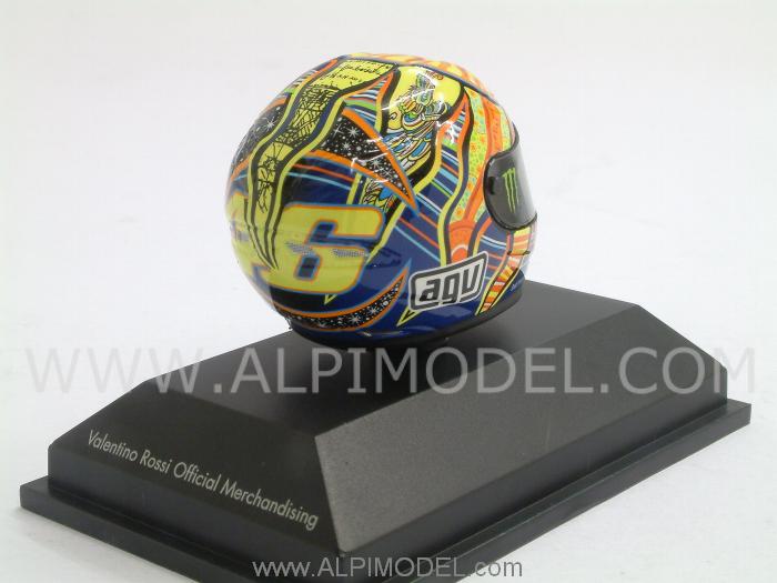 Helmet AGV MotoGP 2009 Valentino Rossi  (1/8 scale - 3cm) by minichamps