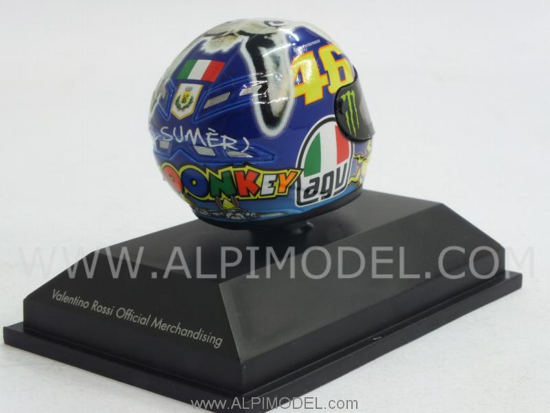 Helmet AGV Asino/Donkey MotoGP Misano 2009 Valentino Rossi  (1/8 scale - 3cm) by minichamps