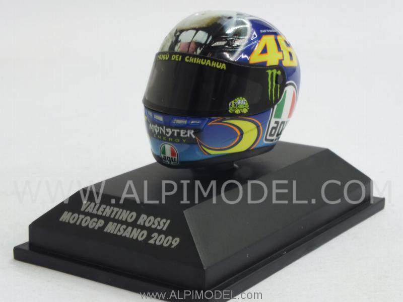 Helmet AGV Asino/Donkey MotoGP Misano 2009 Valentino Rossi  (1/8 scale - 3cm) by minichamps