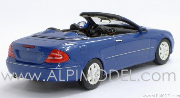 Mercedes CLK Cabriolet 2003 Blue Metallic by minichamps