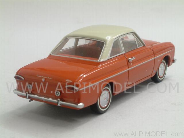Ford Taunus 12M Coupe 1962 Paprika Red Pearl White by MINICHAMPS