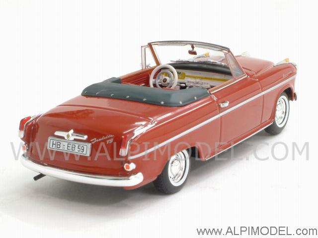 Borgward Isabella Cabriolet 1959 (Red) by minichamps