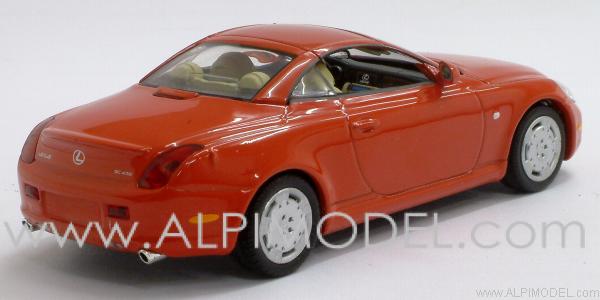Lexus SC430 Cabriolet 2001 closed roof (Vulcano Red) by minichamps